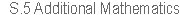 S.5 A.Maths Hint